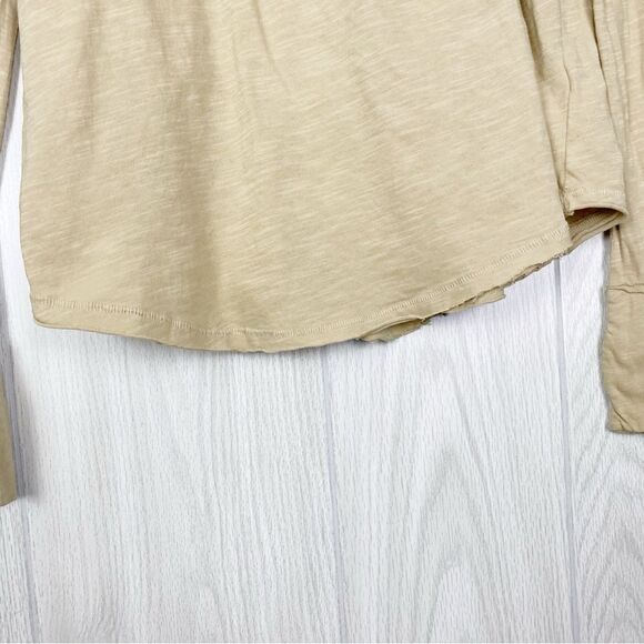 We The Free | Oversized Arden Long Sleeve Tee In Morning Oat Size Small - Picture 9 of 13